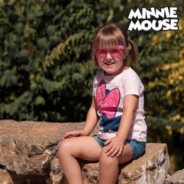 Camiseta de Manga Corta Infantil Minnie Mouse Rosa