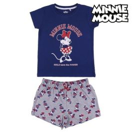 Pijama Infantil Minnie Mouse Gris Azul