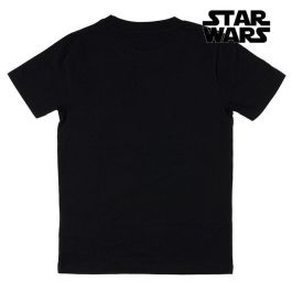 Camiseta de Manga Corta Infantil Star Wars Negra