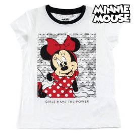 Camiseta de Manga Corta Infantil Minnie Mouse Blanco