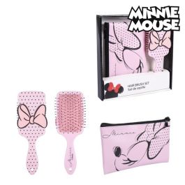 Set de Regalo Minnie Mouse Neceser Peine Rosa (2 pcs)