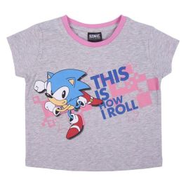 Pijama Infantil Sonic Gris