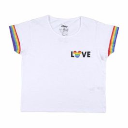 Camiseta de Manga Corta Mujer Disney Love Pride Blanco Precio: 3.993. SKU: S0727037