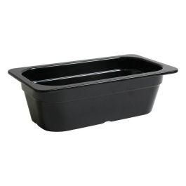 Fuente de Cocina Inde Negro 32,5 x 17,6 x 10 cm (3 Unidades)