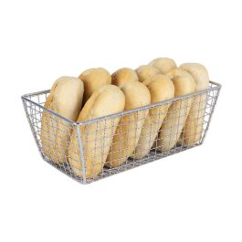 Cestita de acero inoxidable rectangular 23 cm - Inde (6 Unidades) Precio: 27.89000027. SKU: S2212132