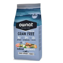 Ownat Grain Free Canine Prime Senior Pollo Pavo 3 kg Precio: 21.89. SKU: B14PJG9DHW