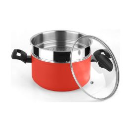 Olla maxima + tapa + steamer roja aluminio 3004 fagor ø20x10cm Precio: 36.49999969. SKU: S7905881