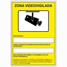 Archivo 2000 Señal "Cámaras De Vigilancia En Grabación Las 24 Horas" 210x297 Pvc Amarillo Precio: 3.50000002. SKU: B1EQ5NY7SX