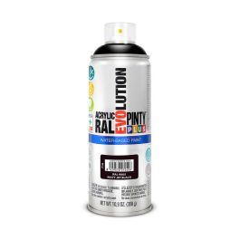 Pintura en spray Pintyplus Evolution RAL 9005 400 ml Mate Base de agua Jet Black
