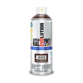 Pintura en spray Pintyplus Evolution RAL 8017 Base de agua Chocolate 400 ml