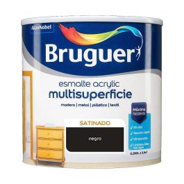 Esmalte acrilico multisuperficie negro satinado 0,250l 5160679 bruguer