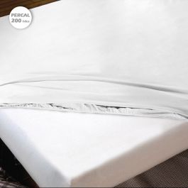 Sábana Bajera Ajustable Hosteline IRIS PREMIUM Blanco Cama de 135