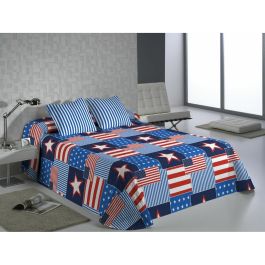 Colcha Hosteline USA Azul Cama de 150 (3 Piezas) Precio: 46.49999992. SKU: B1GNZBY7WK