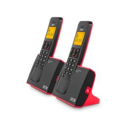 Teléfono Inalámbrico SPC Blade 7292RC2/ Pack DUO/ Rojo y Negro