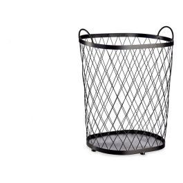 Cesto Metálico Negro con Asas Giftdecor 31 x 54 x 46 cm - 40 litros (4 Unidades) Precio: 90.79000018. SKU: S3609025