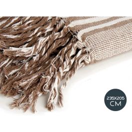 Multiusos Rayas Beige 235x205 cm - Giftdecor - 70% algodón, 25% poliéster (8 Unidades) Multiusos Rayas Beige 235x205 cm - Giftdecor - 70% algodón, 25% poliéster (8 Unidades)