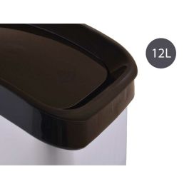 Papelera Plastico Basculante Plateada 12L Berilo 28X35CM (6 Unidades) Papelera Plastico Basculante Plateada 12L Berilo 28X35CM (6 Unidades)