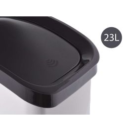 Papelera Plastico Basculante Plateada 23L Berilo 34X43CM (6 Unidades) Papelera Plastico Basculante Plateada 23L Berilo 34X43CM (6 Unidades)