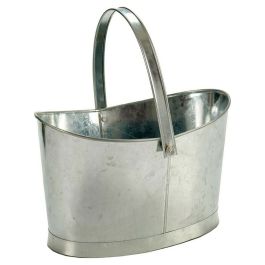 Cesta Oval Con Asa Zinc Ibergarden 21X19CM (12 Unidades) Precio: 90.68999973. SKU: S3600127
