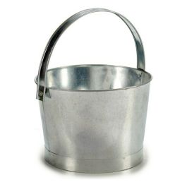 Cubo Con Asa Ancha Zinc Ibergarden 27X30CM (12 Unidades) Precio: 54.79000032. SKU: S3600128