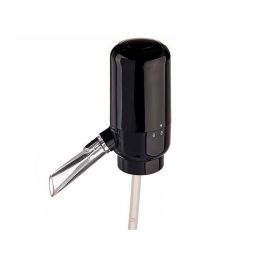 Dispensador Aireador de Vino Negro Transparente Silicona ABS 5 x 11 x 10 cm