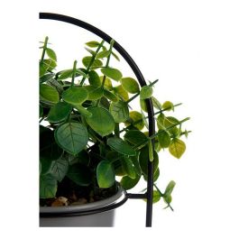 Planta Decorativa Gris Con soporte Metal Plástico (14 x 30 x 14 cm)