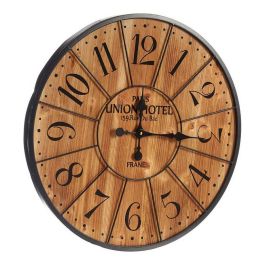 Reloj de Pared Negro Marrón oscuro Metal Madera (60 x 4,5 x 60 cm) Precio: 37.94999956. SKU: S3609722