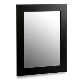 Espejo de pared Negro Madera Cristal (1 uds)