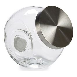 Tarro de galletas Cristal Metal (14 x 19 x 19 cm) (3000 ml) Tarro de galletas Cristal Metal (14 x 19 x 19 cm) (3000 ml)