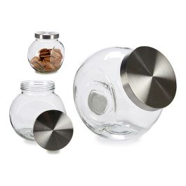 Tarro de galletas Cristal Metal (14 x 19 x 19 cm) (3000 ml) Tarro de galletas Cristal Metal (14 x 19 x 19 cm) (3000 ml)