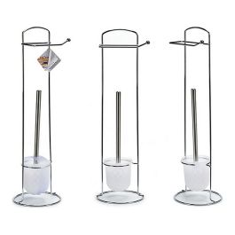 Escobillero Portarrollo Pq Metal Plata Berilo 16X59CM (6 Unidades) Escobillero Portarrollo Pq Metal Plata Berilo 16X59CM (6 Unidades)
