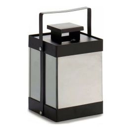 Farol LED Negro Espejo 12,5 x 18,5 x 12,5 cm