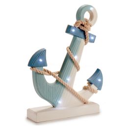 Figura Decorativa Madera Cuerda (7,5 x 39 x 30 cm) Luces LED