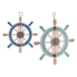 Figura Decorativa Madera Cuerda (3 x 40,5 x 40,5 cm) Luces LED