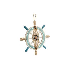 Figura Decorativa Madera Cuerda (3 x 40,5 x 40,5 cm) Luces LED