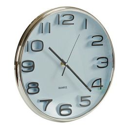 Reloj de Pared Negro Gris Blanco Plástico Vidrio