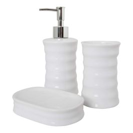 Set Baño 3 Pzs Ondas Blanco Berilo 19X8CM (12 Unidades) Set Baño 3 Pzs Ondas Blanco Berilo 19X8CM (12 Unidades) Precio: 79.98999998. SKU: S3606899