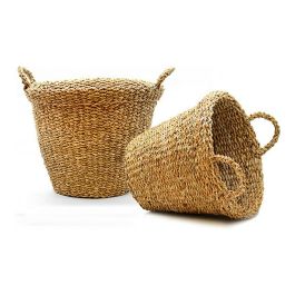 Cesto Asa Redondo Gra Borde 30L Giftdecor 40X42CM (6 Unidades) Precio: 79.79000029. SKU: S3609567