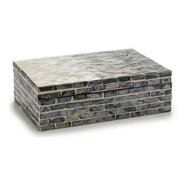 Caja Decorativa Gris Nácar Aglomerado 15,2 x 7,2 x 25 cm Precio: 7.49999987. SKU: S3603666