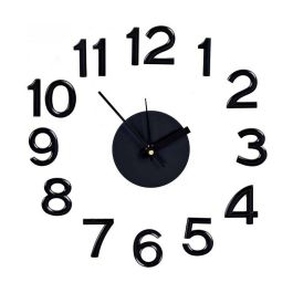 Reloj de Pared Adhesivo Bronce ABS EVA Ø 35 cm (6 Unidades