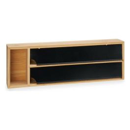 Dispensador Doble Film Bambú Kinvara 40x7x13 cm - Natural/Negro (8 Unidades) Precio: 96.49999986. SKU: S3611324