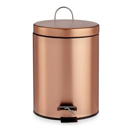 Papelera con Pedal Metal Cobre Plástico 5 L (20,5 x 27,5 x 26,5 cm) Precio: 14.49999991. SKU: S3609377