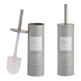 Escobilla para el Baño Beauty Products Blanco Gris Acero Plástico 9,5 x 37,5 x 9,5 cm