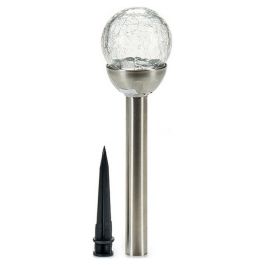 Lámpara con Forma de Bombilla Plata Metal Cristal Plástico (7,5 x 38 x 7,5 cm) Precio: 3.95000023. SKU: S3604437
