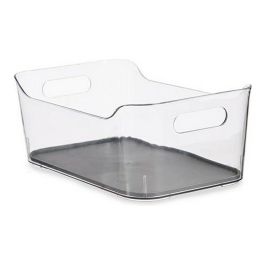 Organizador con antideslizante Kinvara 24 cm alto - Gris/Transparente (12 Unidades) Precio: 50.49999977. SKU: S3609351
