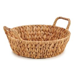 Centro De Mesa Redondo De Paja Alto Con Asas Giftdecor 39X16CM (12 Unidades)