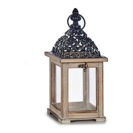 Farol Madera Cuadrado Alto Rejilla Natural Giftdecor 13X29CM (6 Unidades) Precio: 39.88999982. SKU: S3604675
