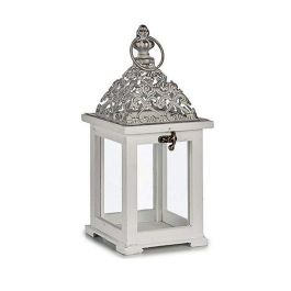 Farol Madera Cuadrado Rejilla Alta Blanca Giftdecor 13X29CM (6 Unidades) Precio: 39.88999982. SKU: S3604676