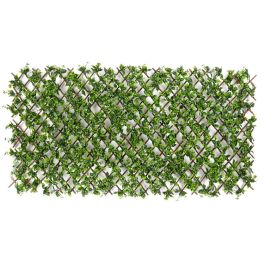 Celosía Verde Plástico 180 x 2 x 90 cm Extensible Hojas