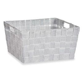 Cesta de Tela Kipit Blanco 30x14x20 cm - Con Asas (18 Unidades) Precio: 52.5000003. SKU: S3609807